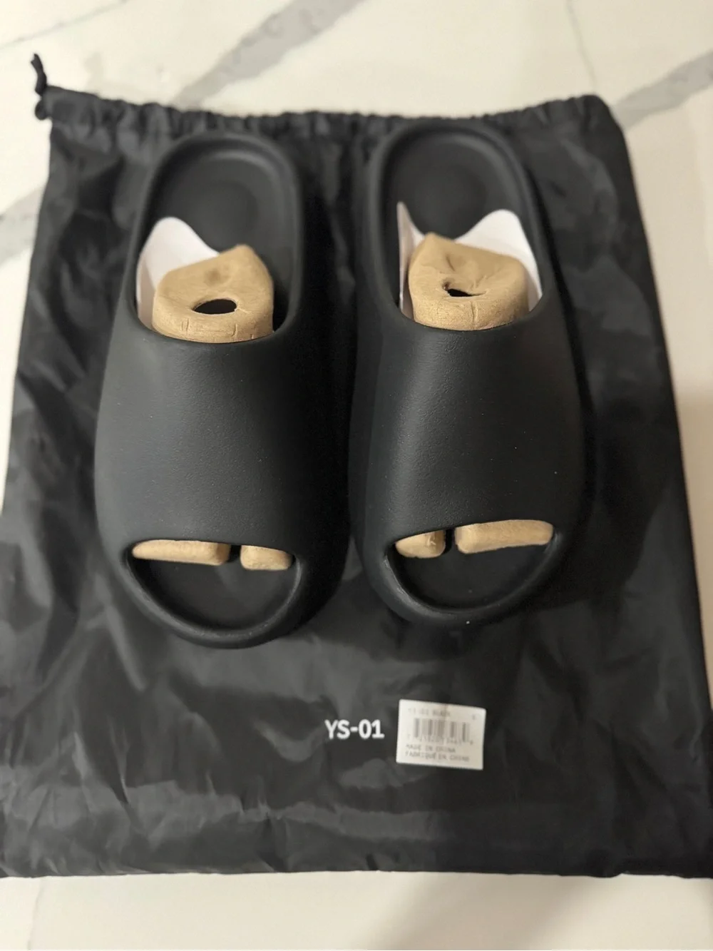 Black Slide Sandals YS-01